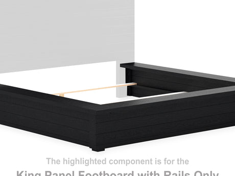 Londer King Panel Footboard with Rails