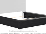 Londer California King Panel Footboard with Rails