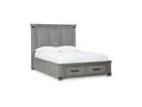 Russelyn Gray Queen Storage Bed