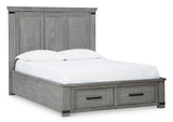 Russelyn Gray Queen Storage Footboard