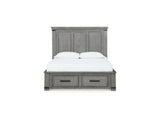 Russelyn Gray Queen Storage Bed