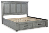Russelyn Gray California King Storage Bed