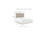Kanwyn Whitewash Queen Panel Bed