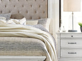 Kanwyn Whitewash Queen Panel Bed
