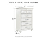 Kanwyn Whitewash Chest Of Drawers