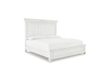 Kanwyn Whitewash Queen Panel Bed, Dresser, Mirror And Nightstand