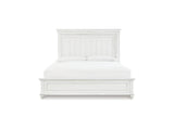 Kanwyn Whitewash Queen Panel Bed, Dresser, Mirror And Nightstand