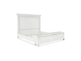Kanwyn Whitewash King Storage Panel Bed And Dresser