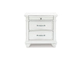 Kanwyn Whitewash Queen Panel Storage Bed, Dresser, Mirror And Nightstand