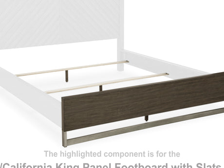 Arkenton King/California King Panel Footboard with Slats