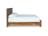 Dressonni Brown California King Panel Bed