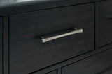 Roanhowe Black Chest Of Drawers