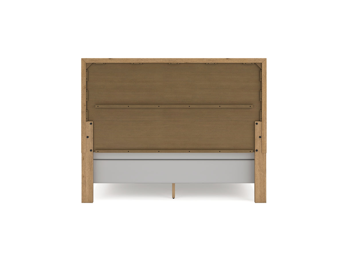 Galliden Light Brown King Panel Bed