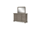 Lexorne Gray Dresser And Mirror