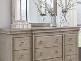 Lexorne Gray Dresser And Mirror
