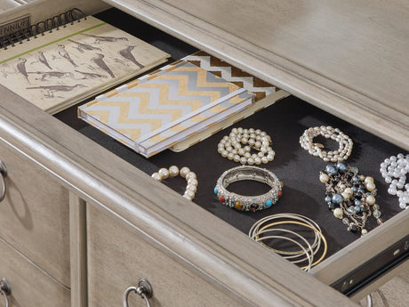 Lexorne Gray Dresser And Mirror