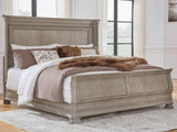 Lexorne Gray King Sleigh Bed