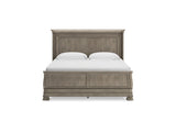 Lexorne Gray King Sleigh Bed