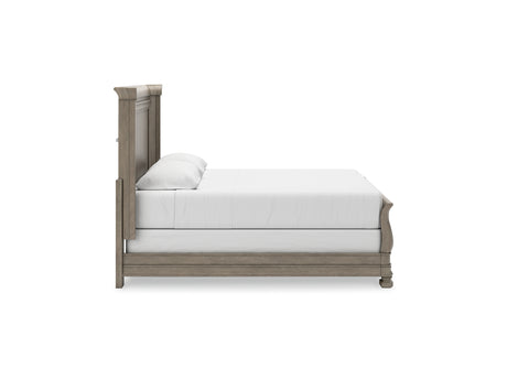Lexorne Gray King Sleigh Bed