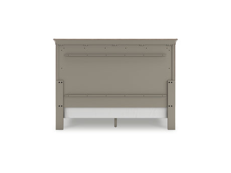 Lexorne Gray California King Sleigh Bed, Dresser And Mirror