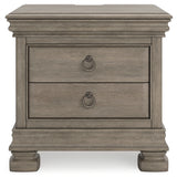 Lexorne Gray Nightstand