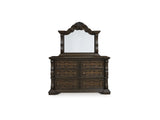Maylee Dark Brown Dresser And Mirror