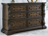 Maylee Dark Brown Dresser