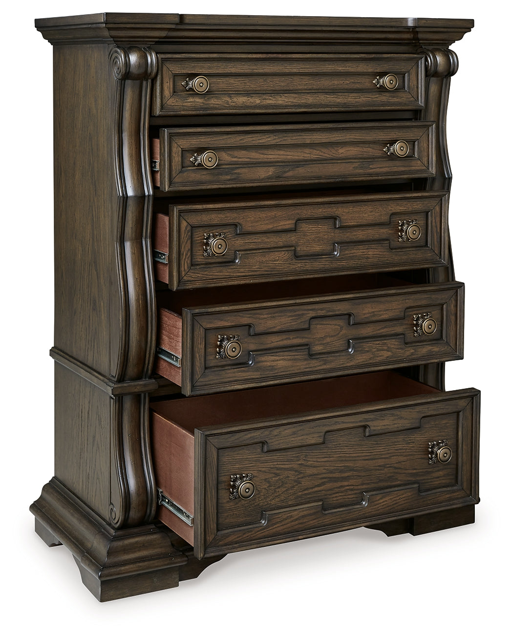 Maylee Dark Brown Chest Of Drawers