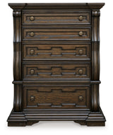 Maylee Dark Brown Chest Of Drawers