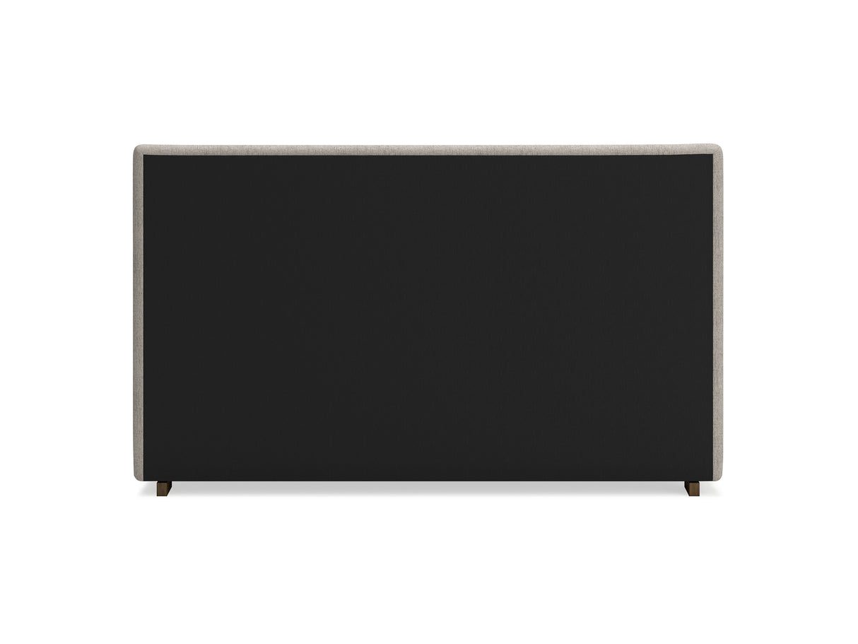 Cabalynn Light Brown California King Upholstered Bed, Dresser And Mirror