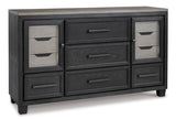 Foyland Black/Brown Dresser