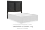 Foyland Black Queen Panel Headboard