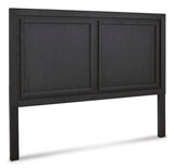 Foyland Black Queen Panel Headboard