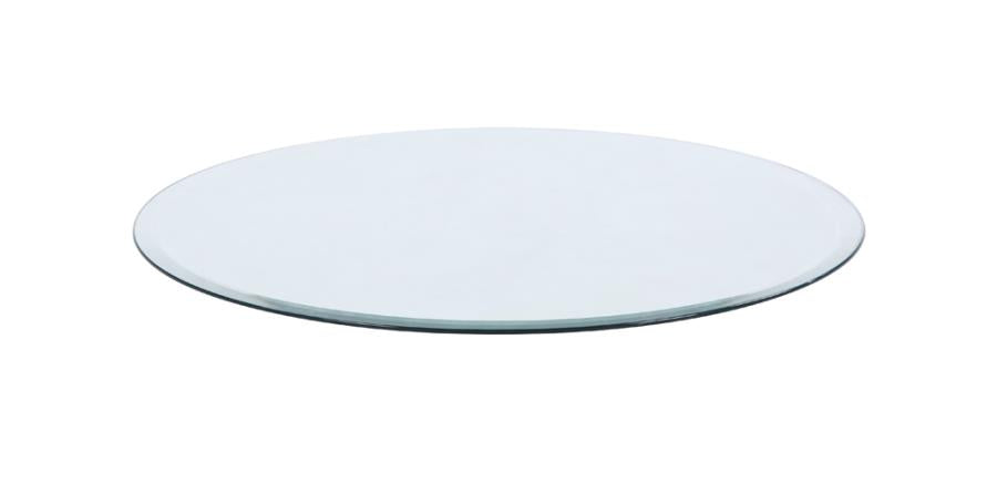36" Round Occasional Glass Top Clear