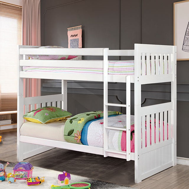 Canberra Twin/Twin Bunk Bed Redwood Home Furniture