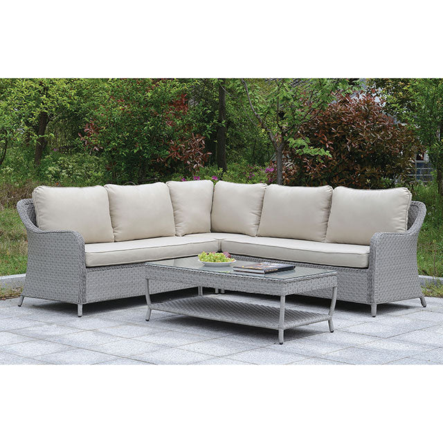 Cogswell Patio Sectional W/ Coffee Table
