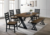 Barbary Black/Dark Oak Dining Table