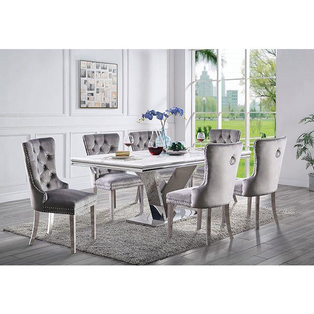 Valdevers Chrome Dining Table
