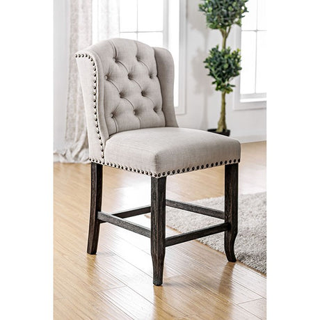 Sania Counter Ht. Wingback Chair (2/Box)