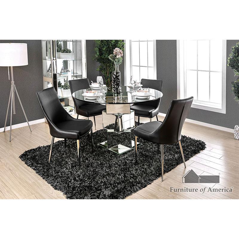 Izzy Chrome Dining Set
