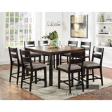 Valdor Dark Oak/Espresso Dining Table