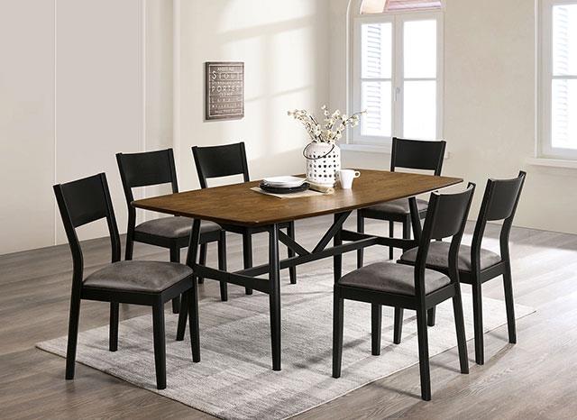 Oberwil Black/Gray Dining Set