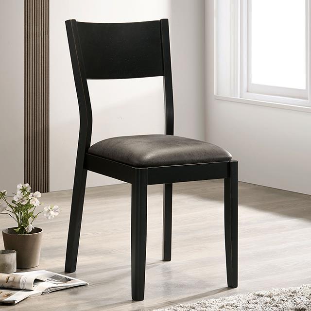 Oberwil Black/Gray Chair