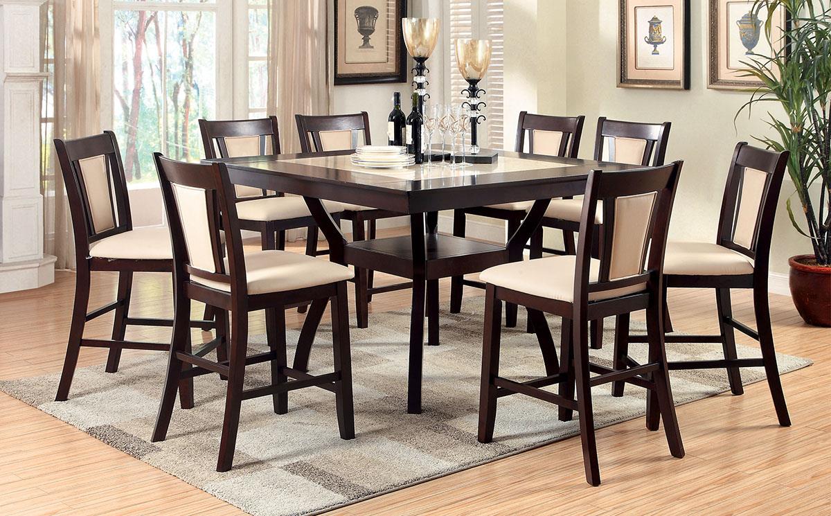 Brent II Dark Cherry Dining Set