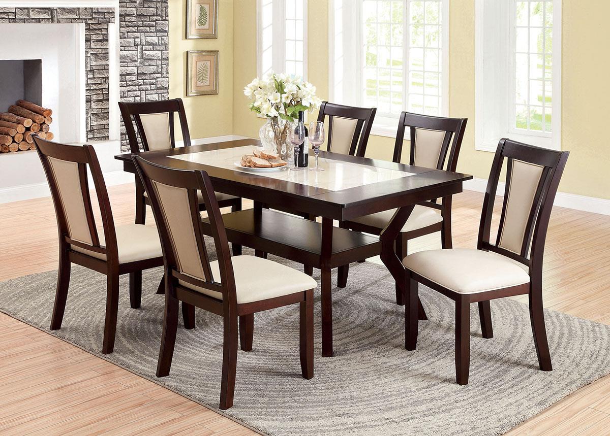 Brent Dark Cherry Dining Set