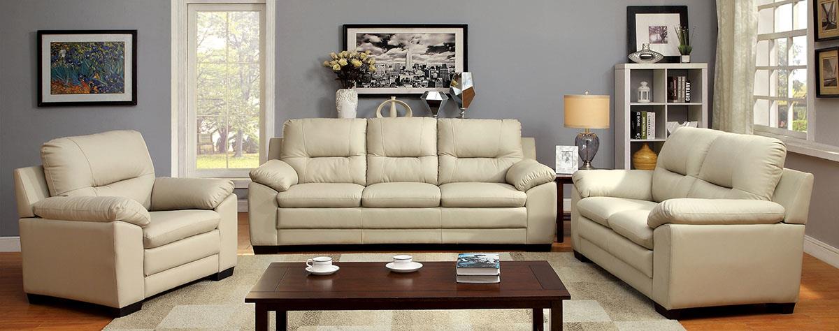 Parma Warm Gray Sofa Set
