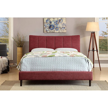 Ennis Cal.King Bed, Red