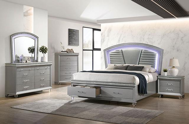Maddie Silver Bedroom Set