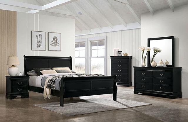 Louis Philippe Black Bed