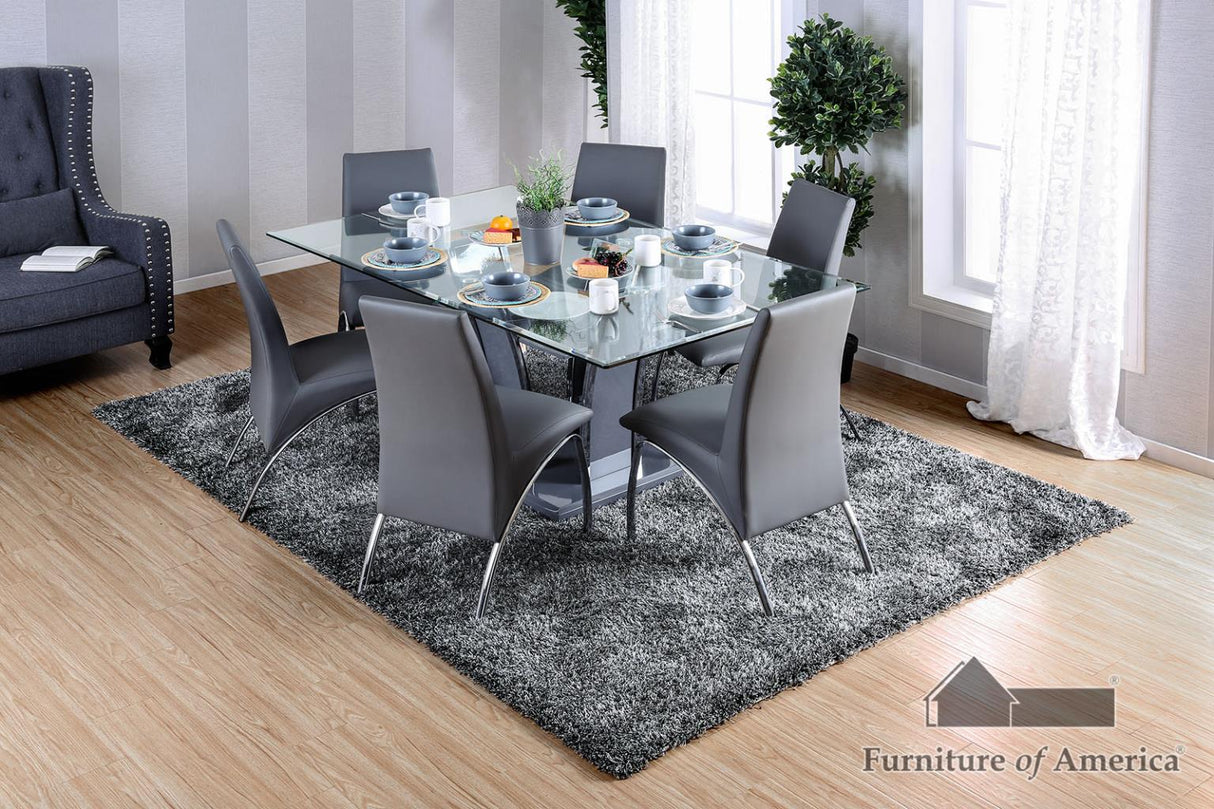 Glenview Gray/Chrome Dining Set